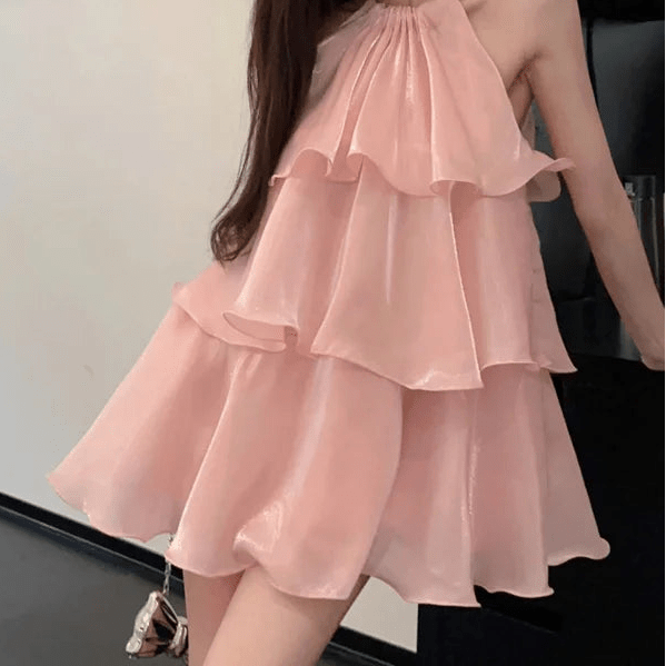 ZEYA - Sophia Organza Halterneck Mini Dress