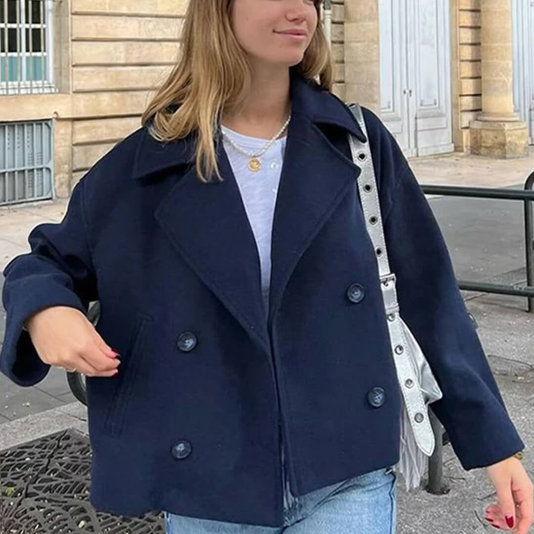 ZEYA - Suzy Short Double - Breasted Coat