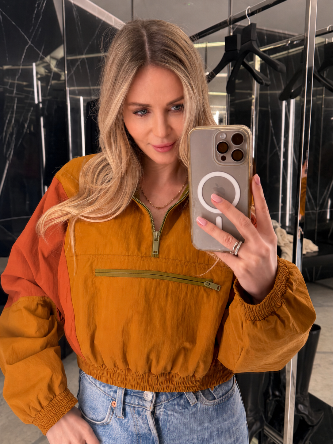 Miranda Half-Zip Windbreaker Jacket