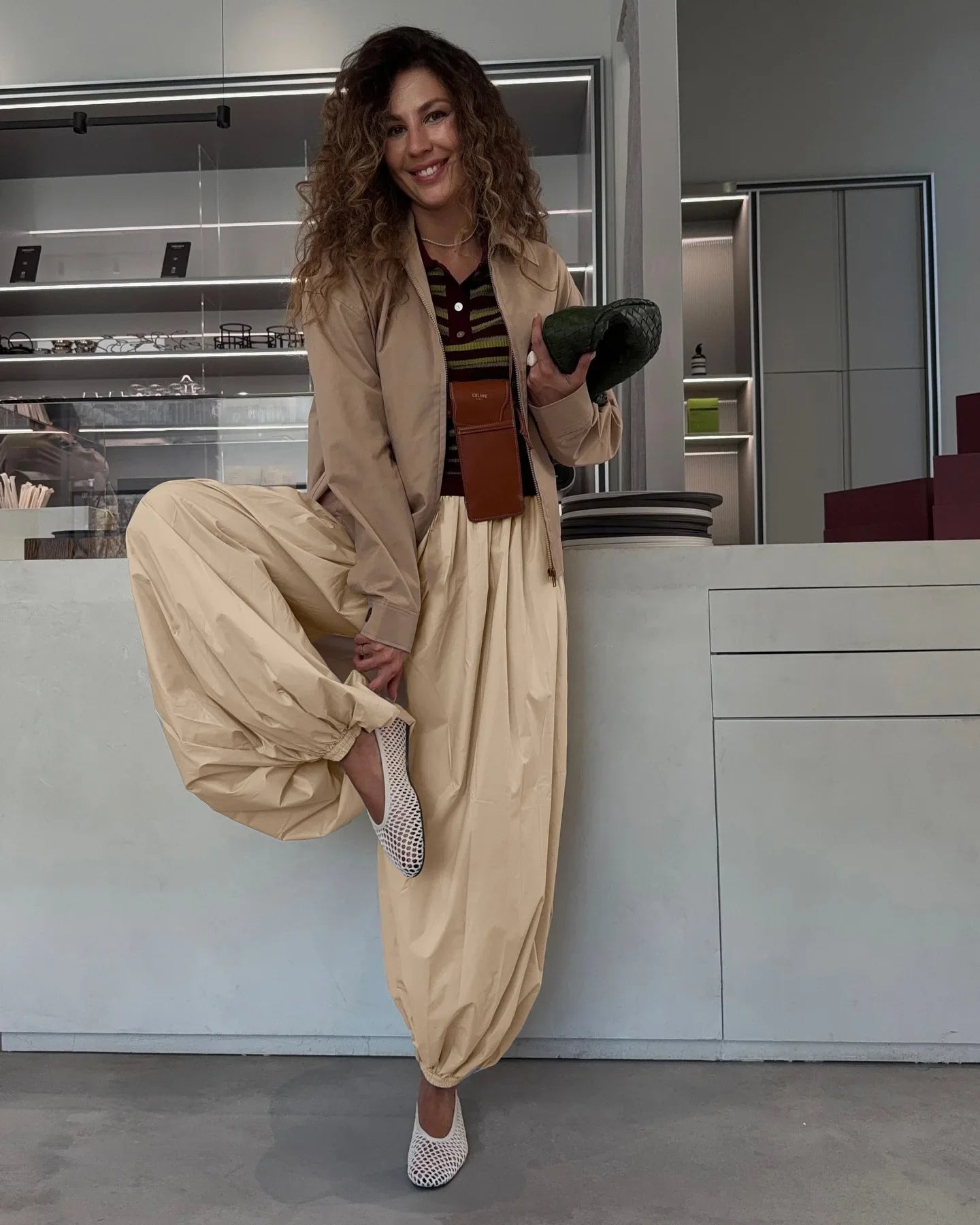 Kristen High-Waisted Balloon Pants