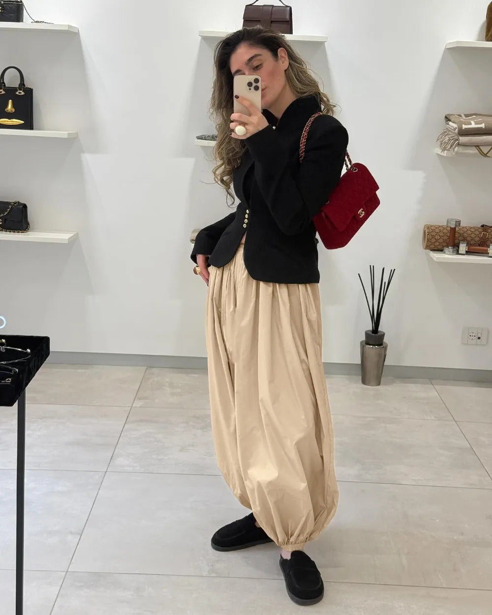 Kristen High-Waisted Balloon Pants