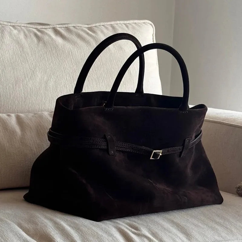 Ava Frosted Suede Tote Bag