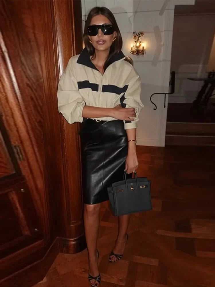Emilia Oversized Bomber Jacket