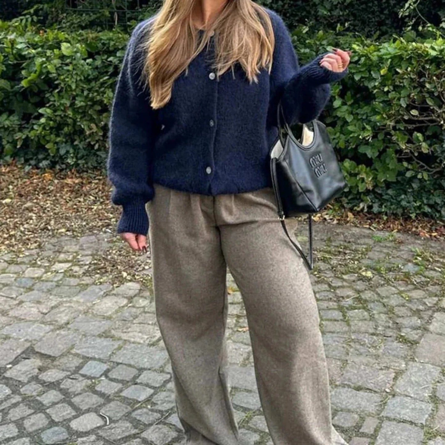 Rebecca Oversized Fuzzy Knit Cardigan