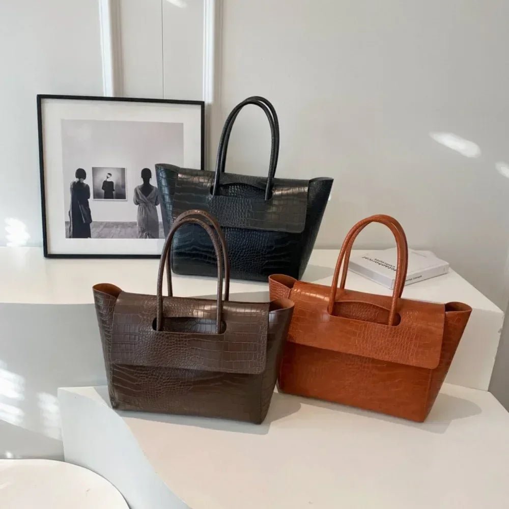 Amelia Embossed Leather Tote