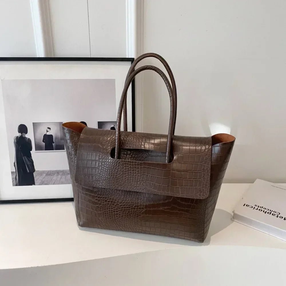 Amelia Embossed Leather Tote
