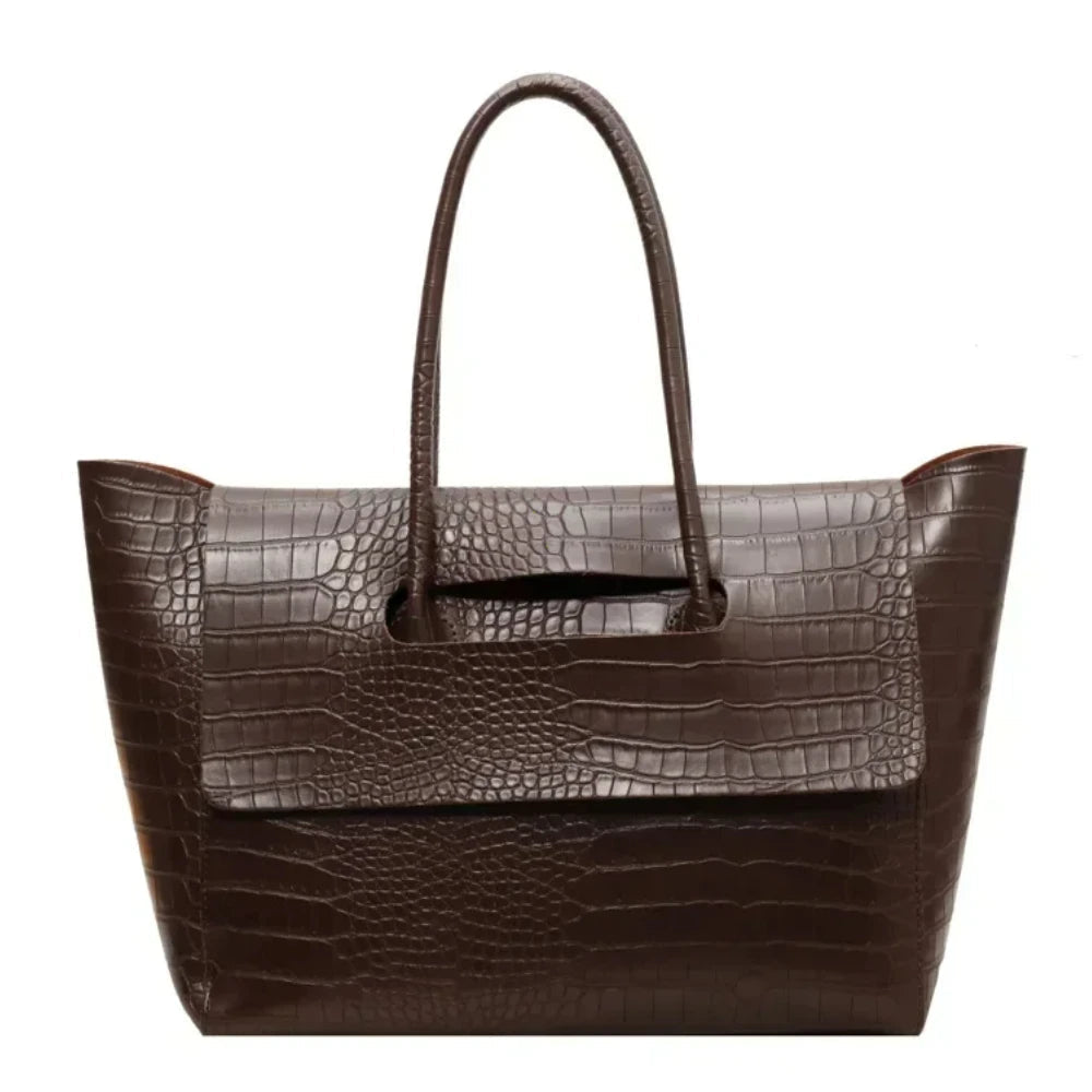 Amelia Embossed Leather Tote