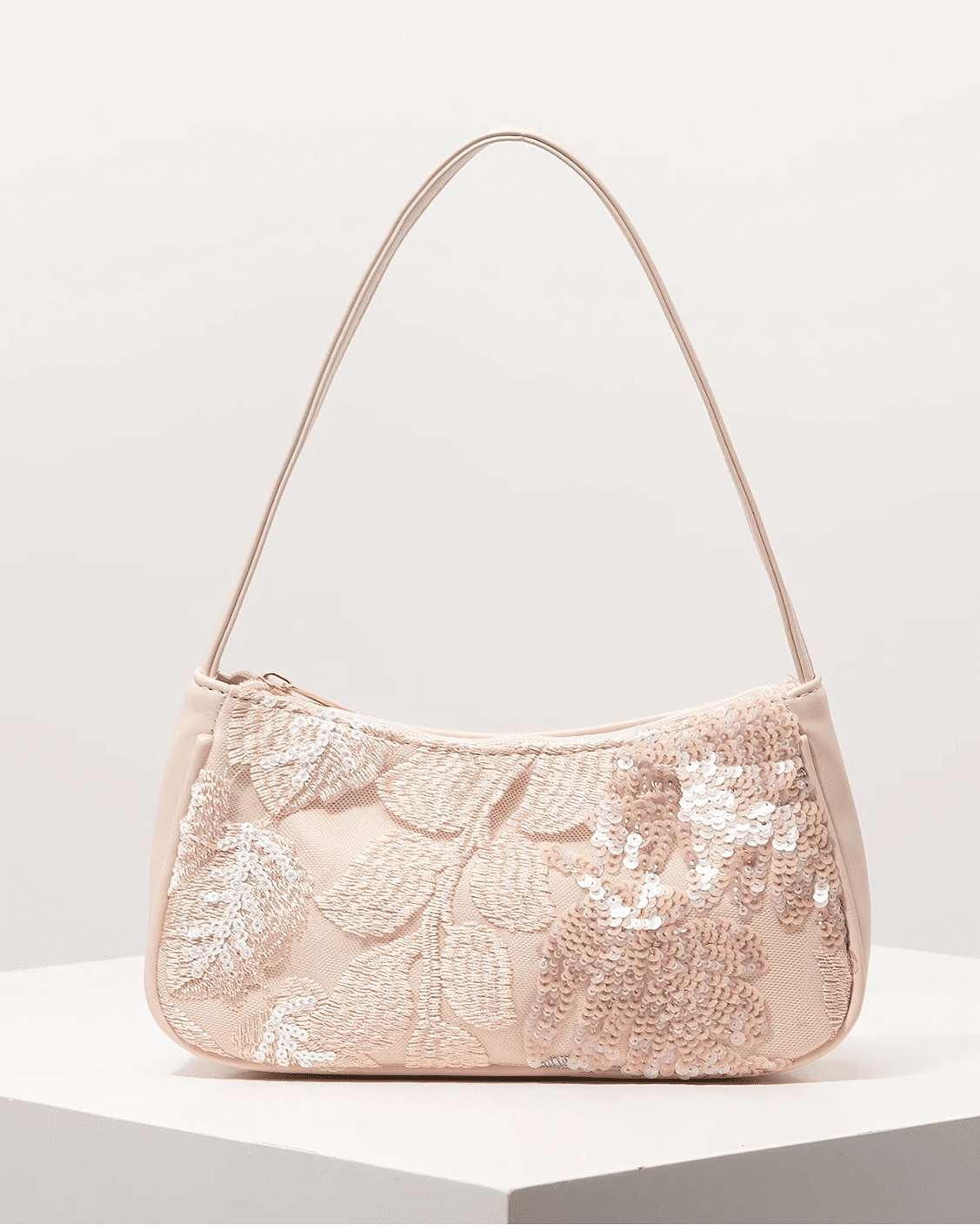 Sophia Embroidered Sequin Shoulder Bag