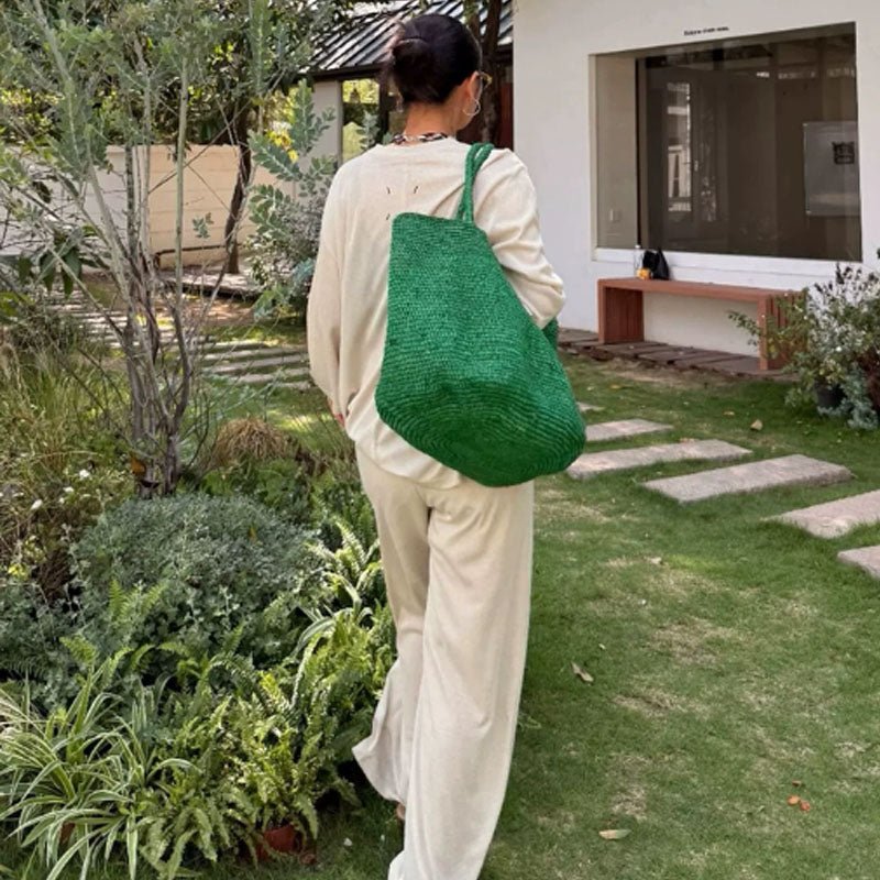 Vivienne Handwoven Rattan Tote
