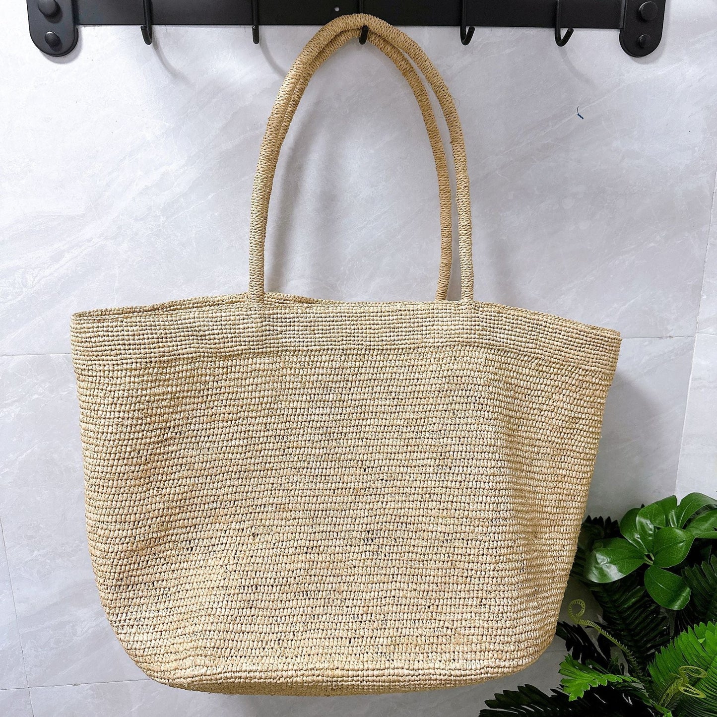 Vivienne Handwoven Rattan Tote