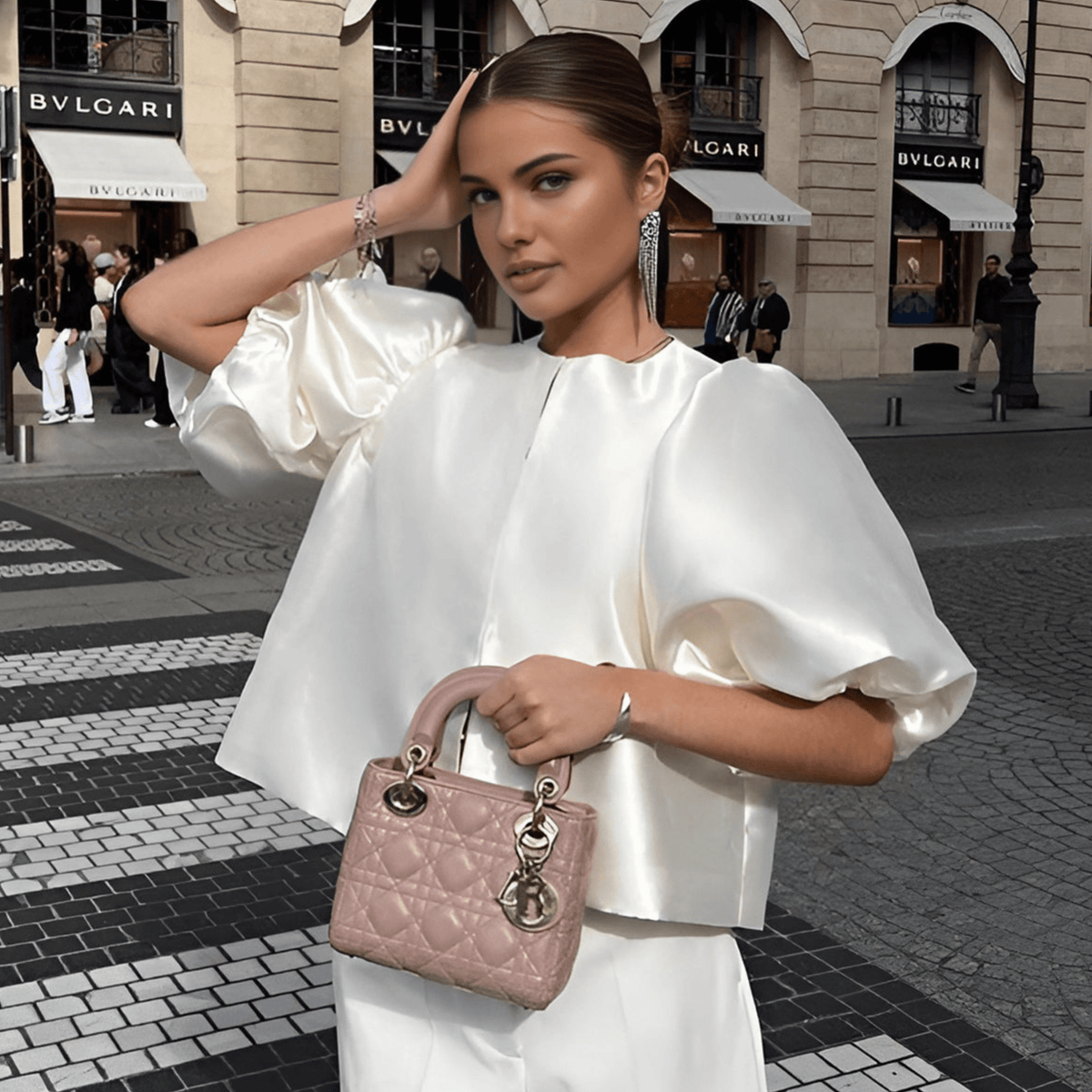 Natalie Satin Blouse