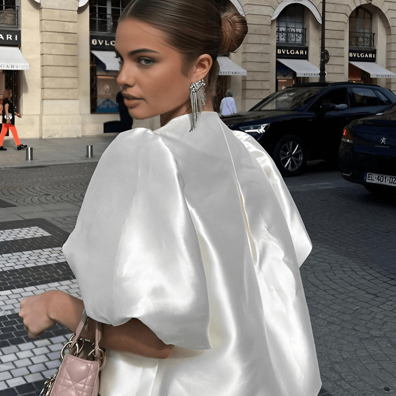 Natalie Satin Blouse