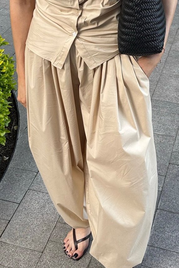 Fenella Elastic Waist Baggy Pants