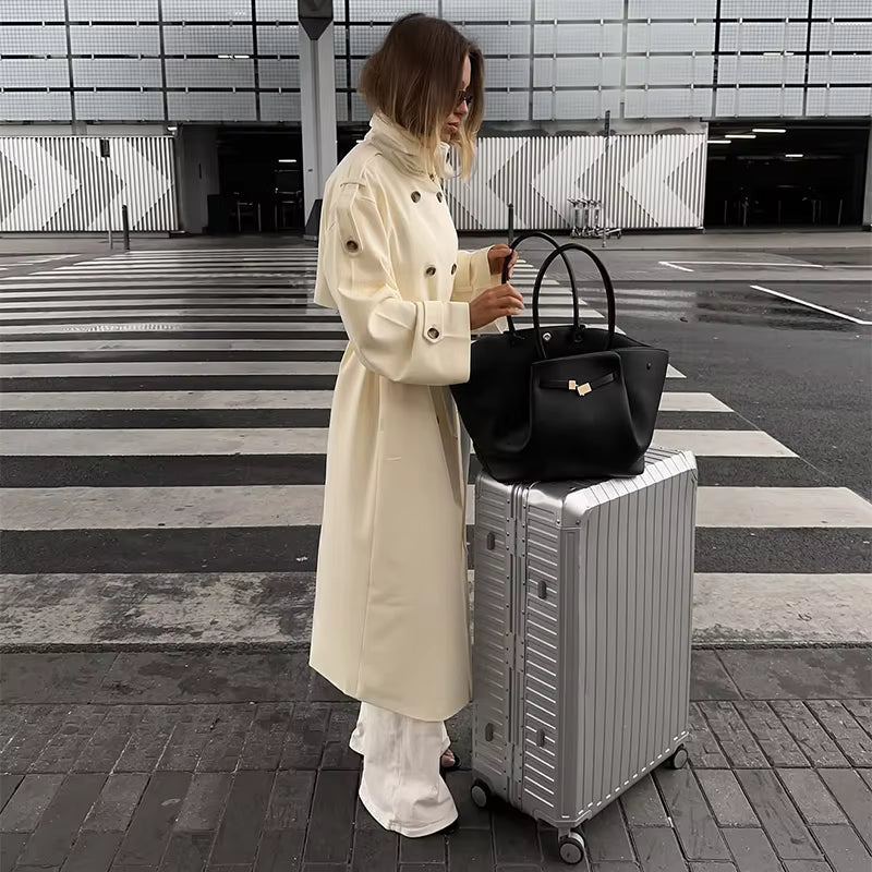Lucy Long Belted Trench Coat