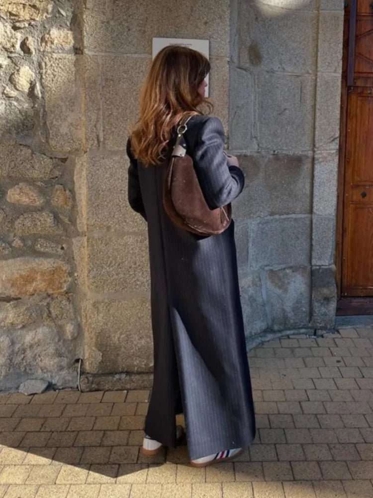 Mary Double Breasted Long Coat