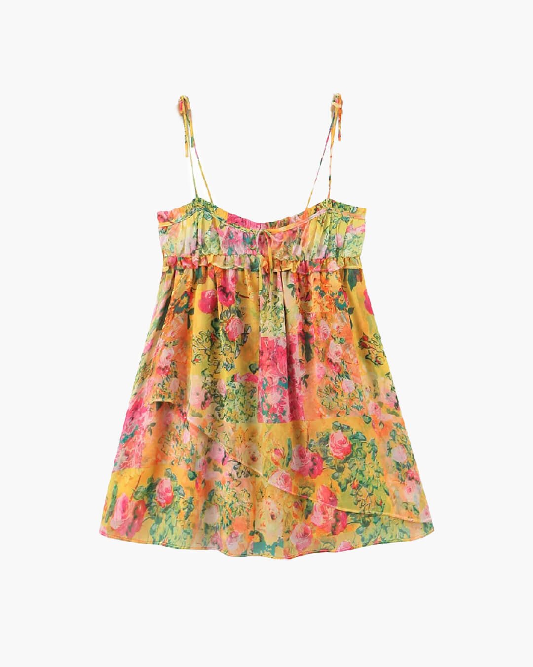 Hermione Multicolor Floral Mini Dress