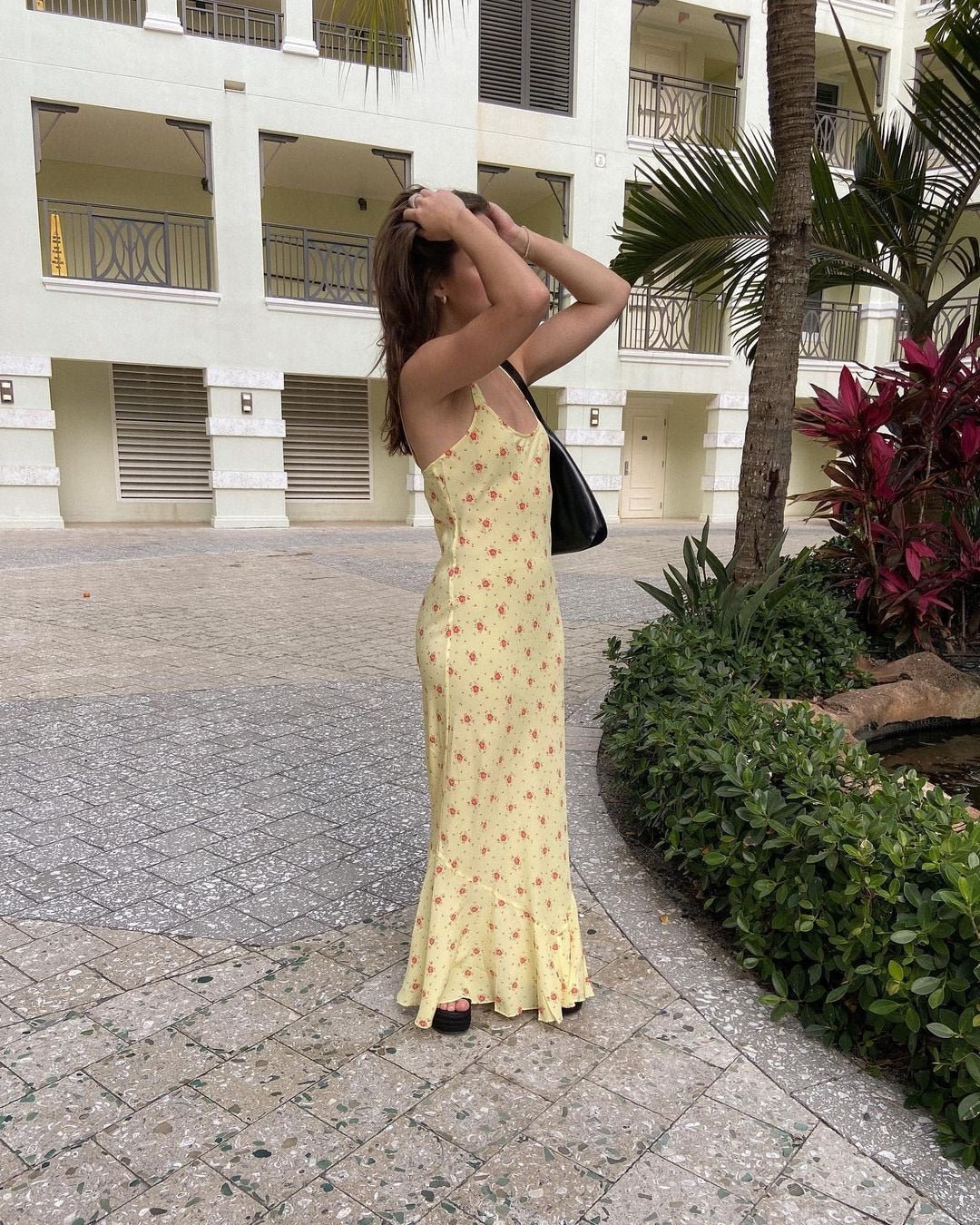 Hermione Flared Ruffle Floral Dress