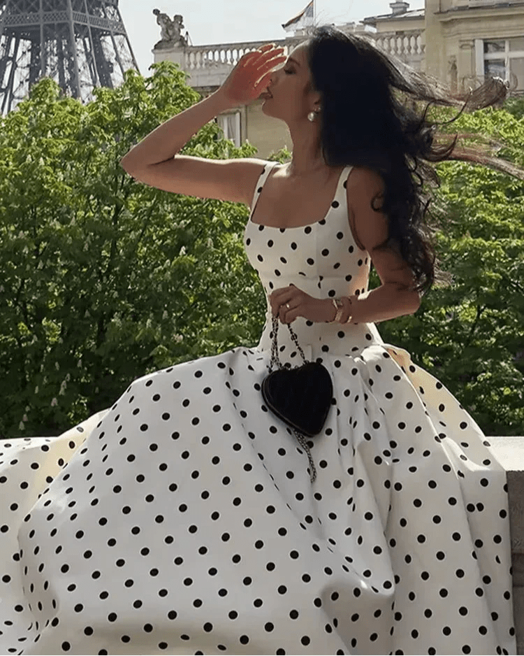 Petra Polka Dot Midi Dress