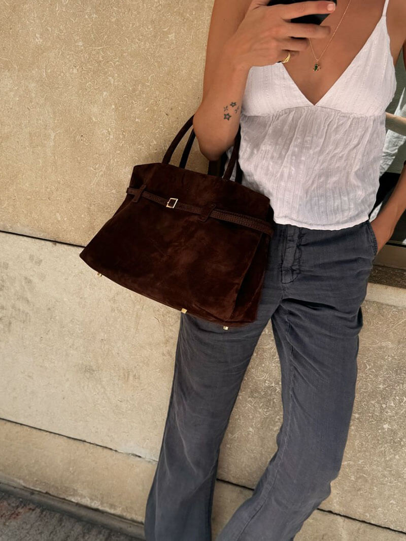 Fiona Suede Crossbody Bag