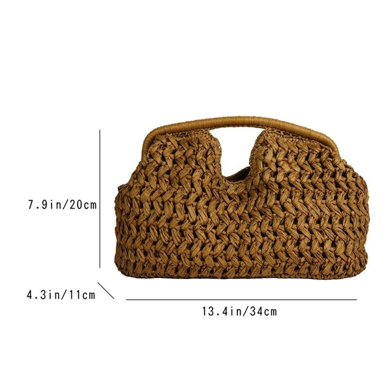 Sabrina Woven Rattan Tote