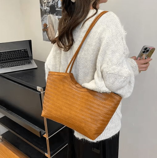 Lisa Textured Weave Handbag