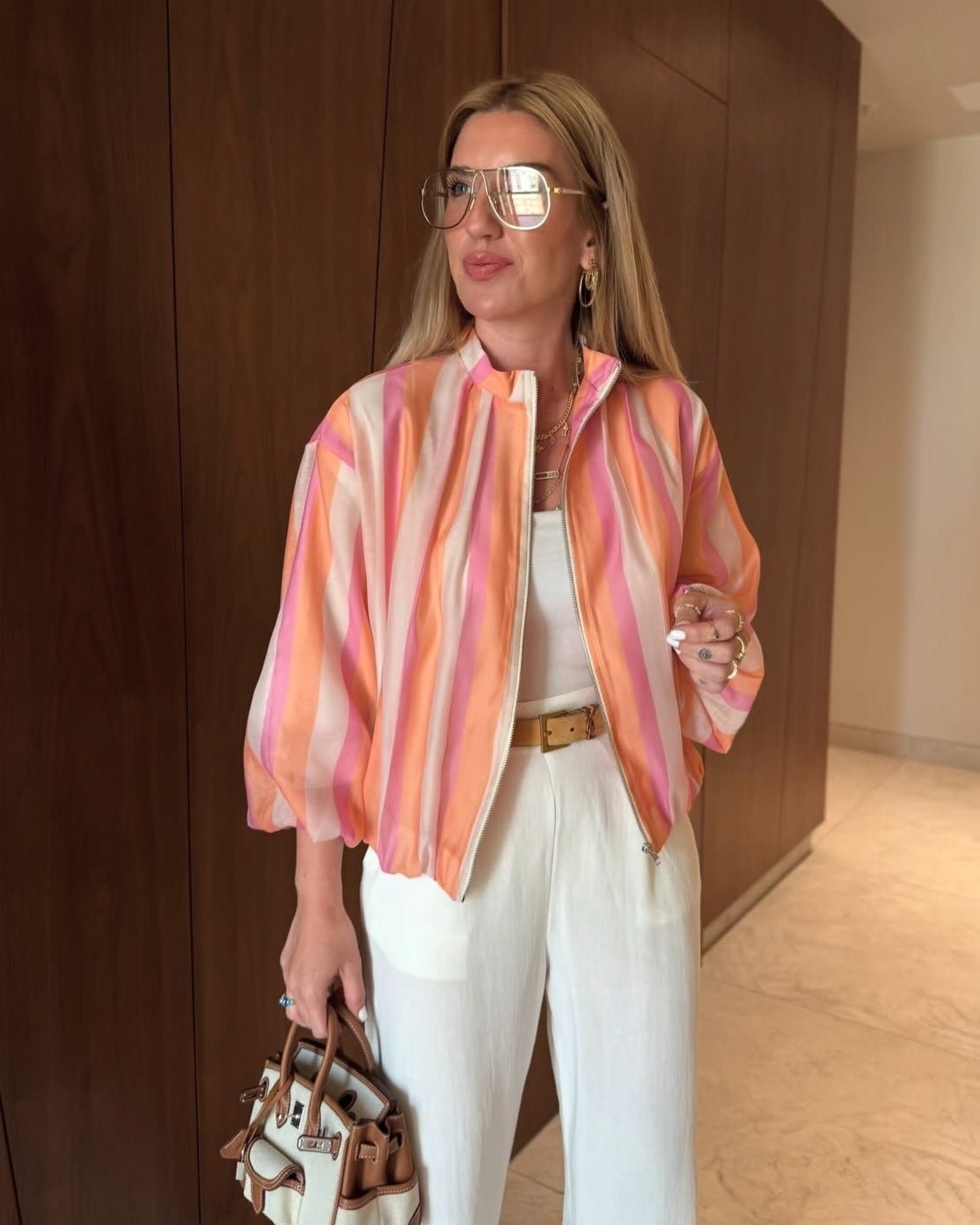 Sarah Candy Bomber Jacket