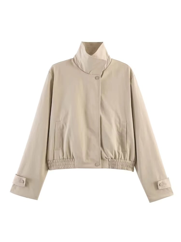 Helena Cropped Bomber Jacket