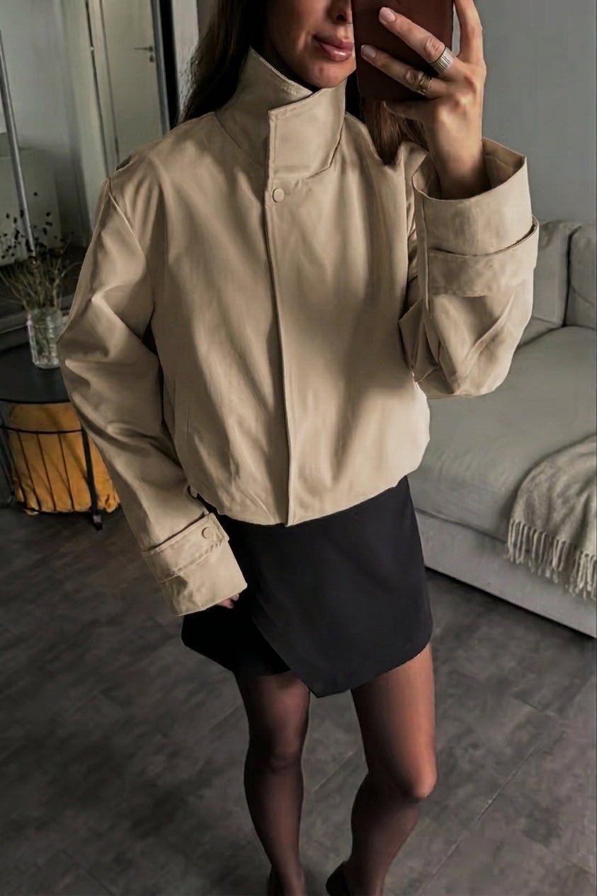 Helena Cropped Bomber Jacket