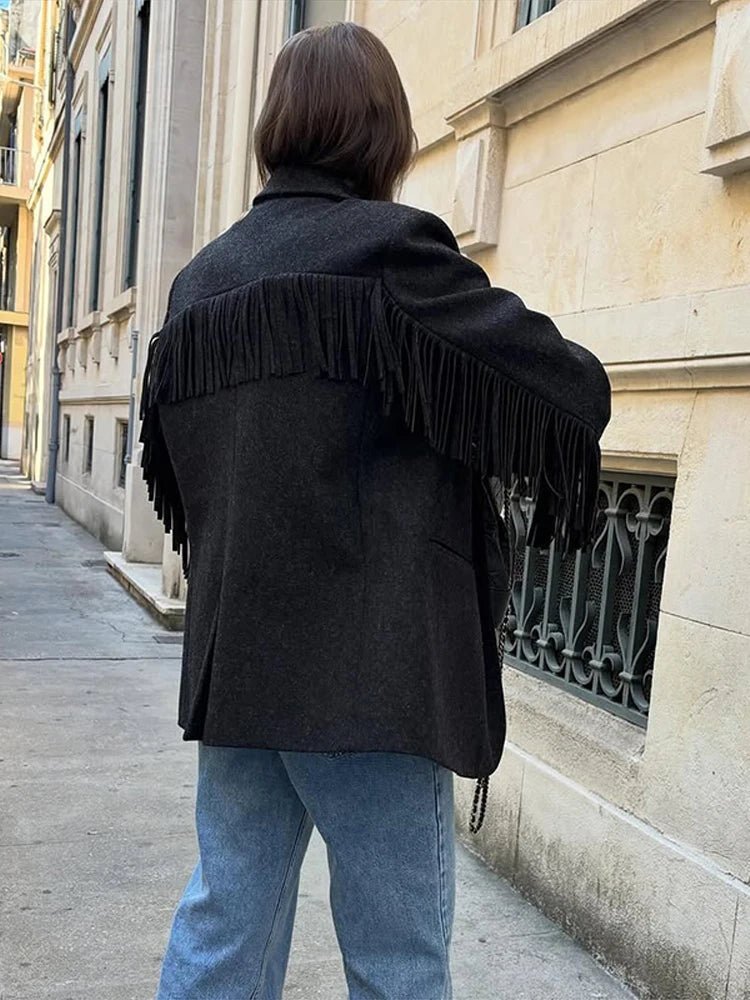 Claudia Tassel Trim Blazer
