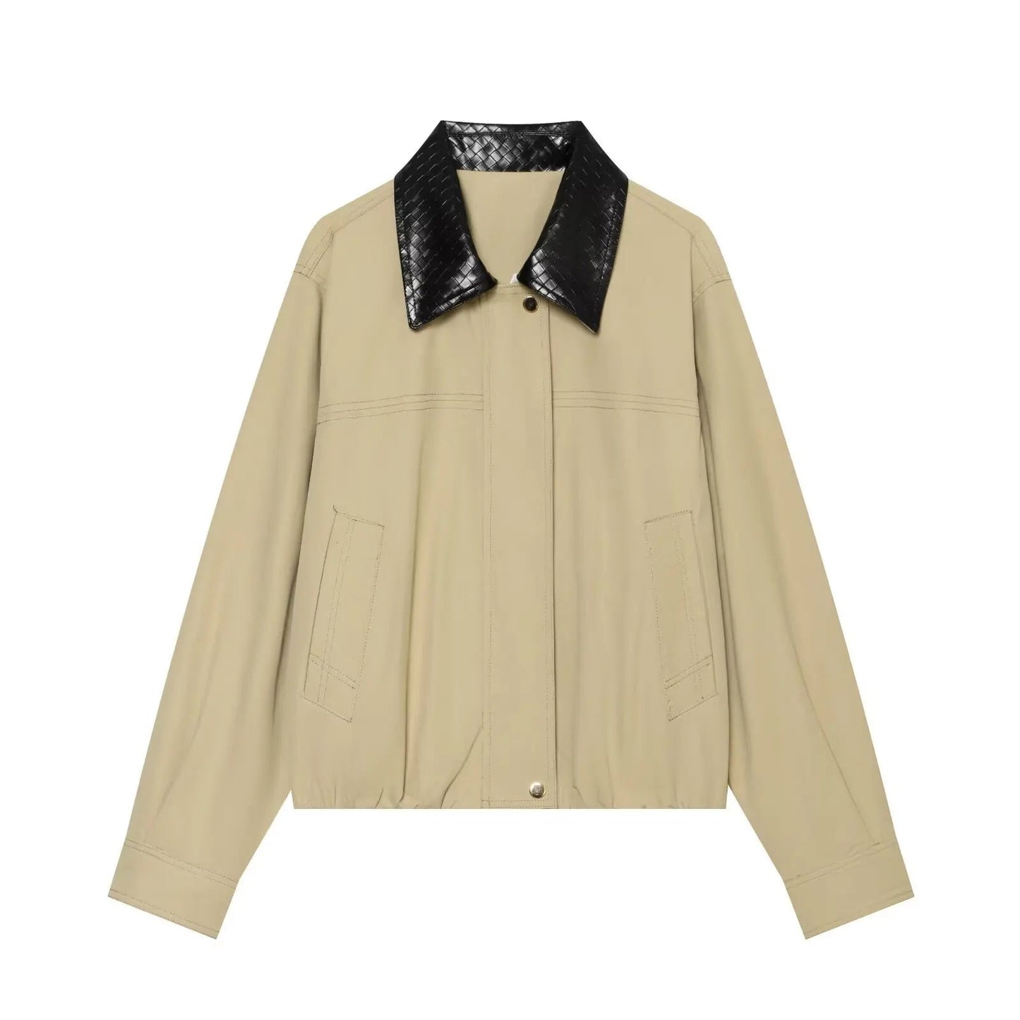 Layla Contrast Collar Bomber Jacket
