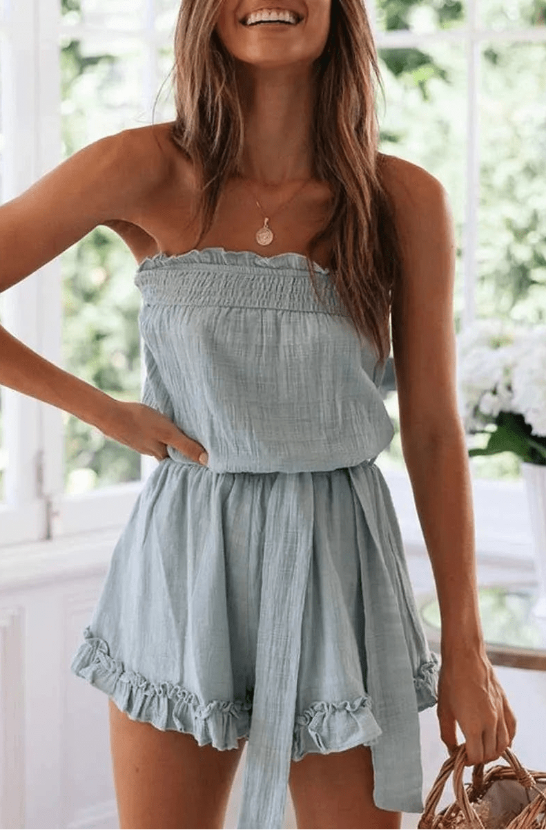 Sophie Belted Tube Jumpsuit