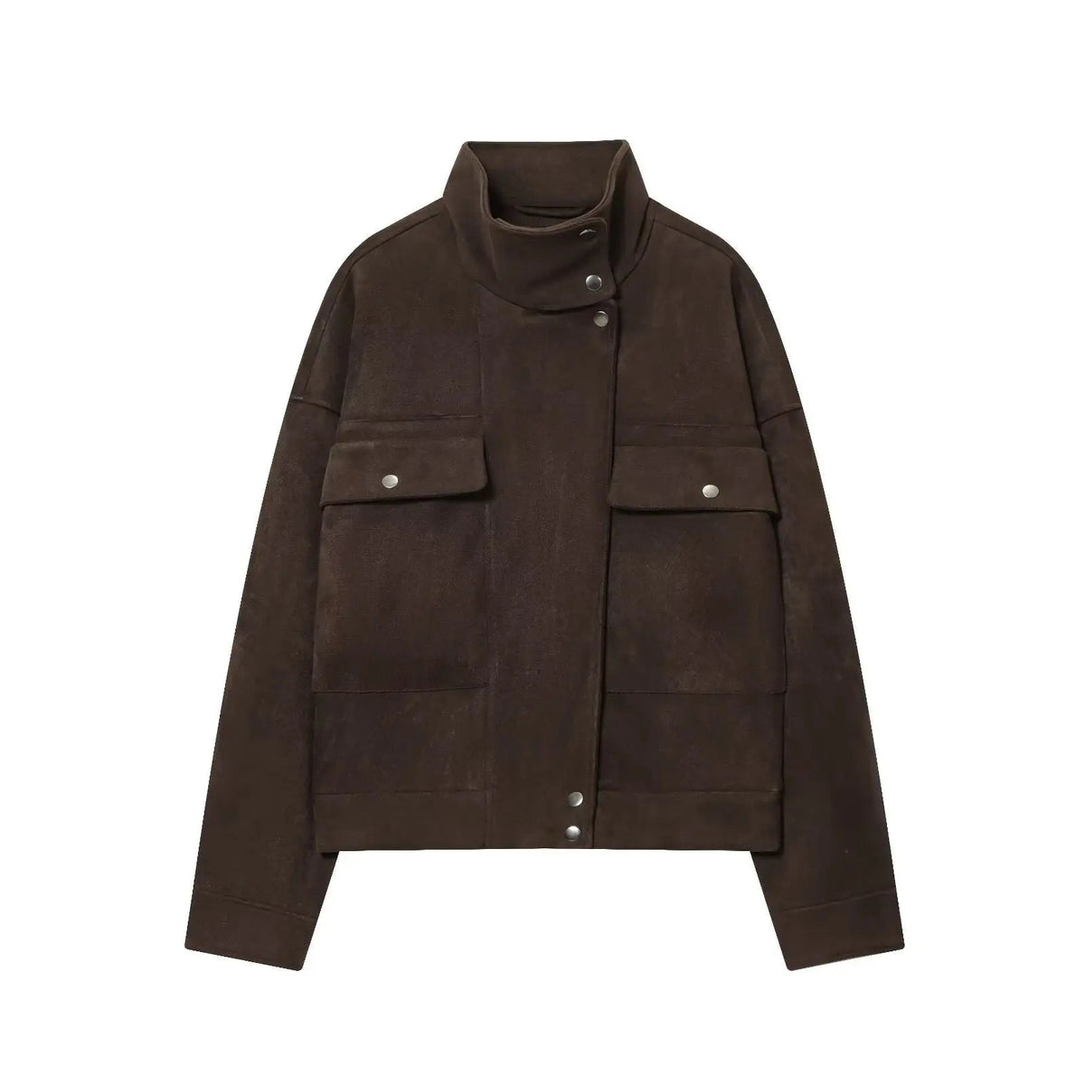 Zoe Vintage Oversized Bomber Jacket