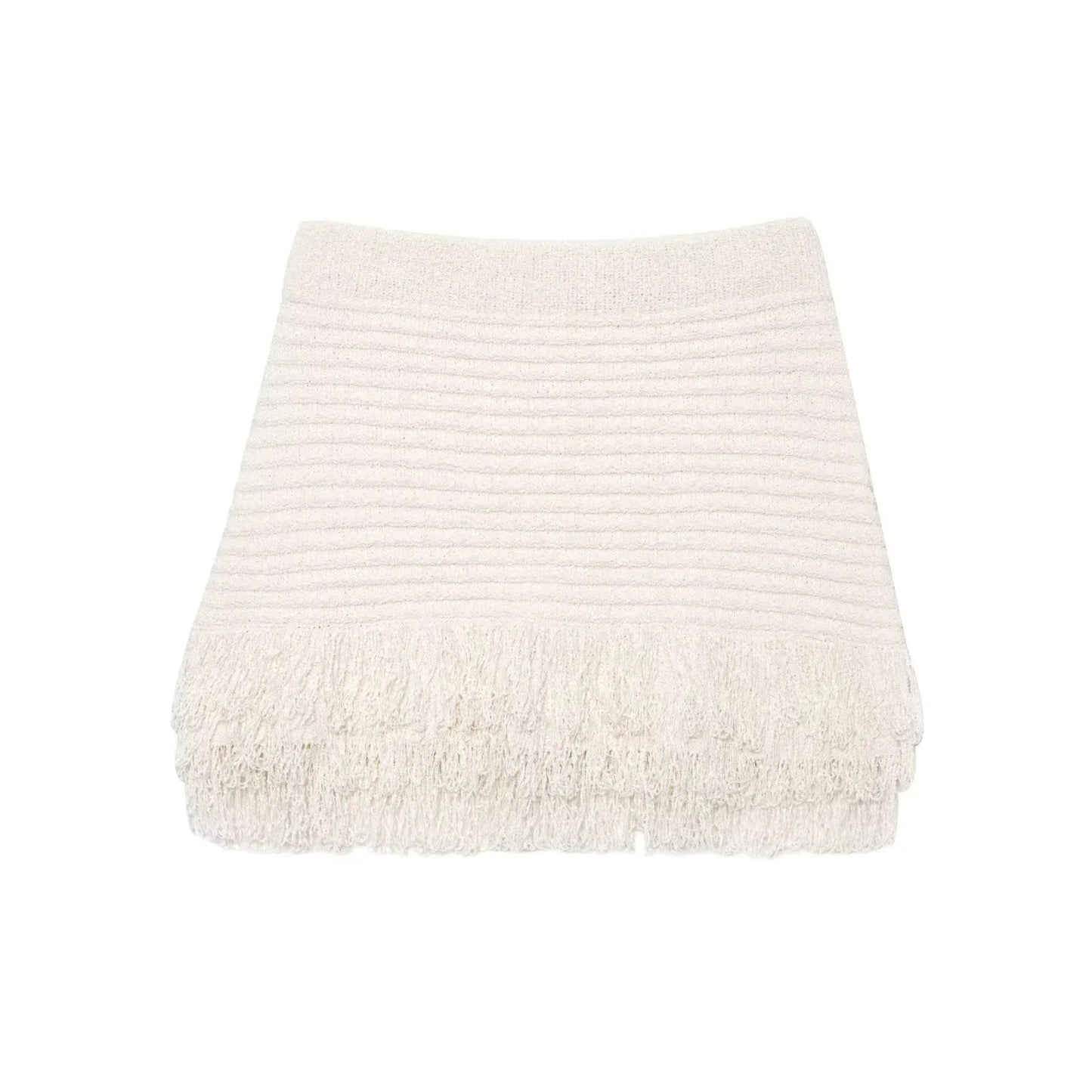 Demetra Knitted Tassel Skirt Set