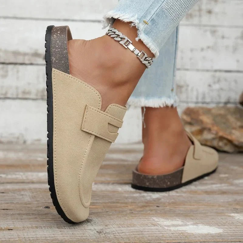 Klea Cork Suede Mules