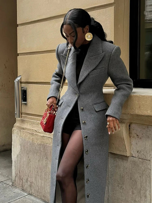 ZEYA - Alexis Cinched Waist Long Coat