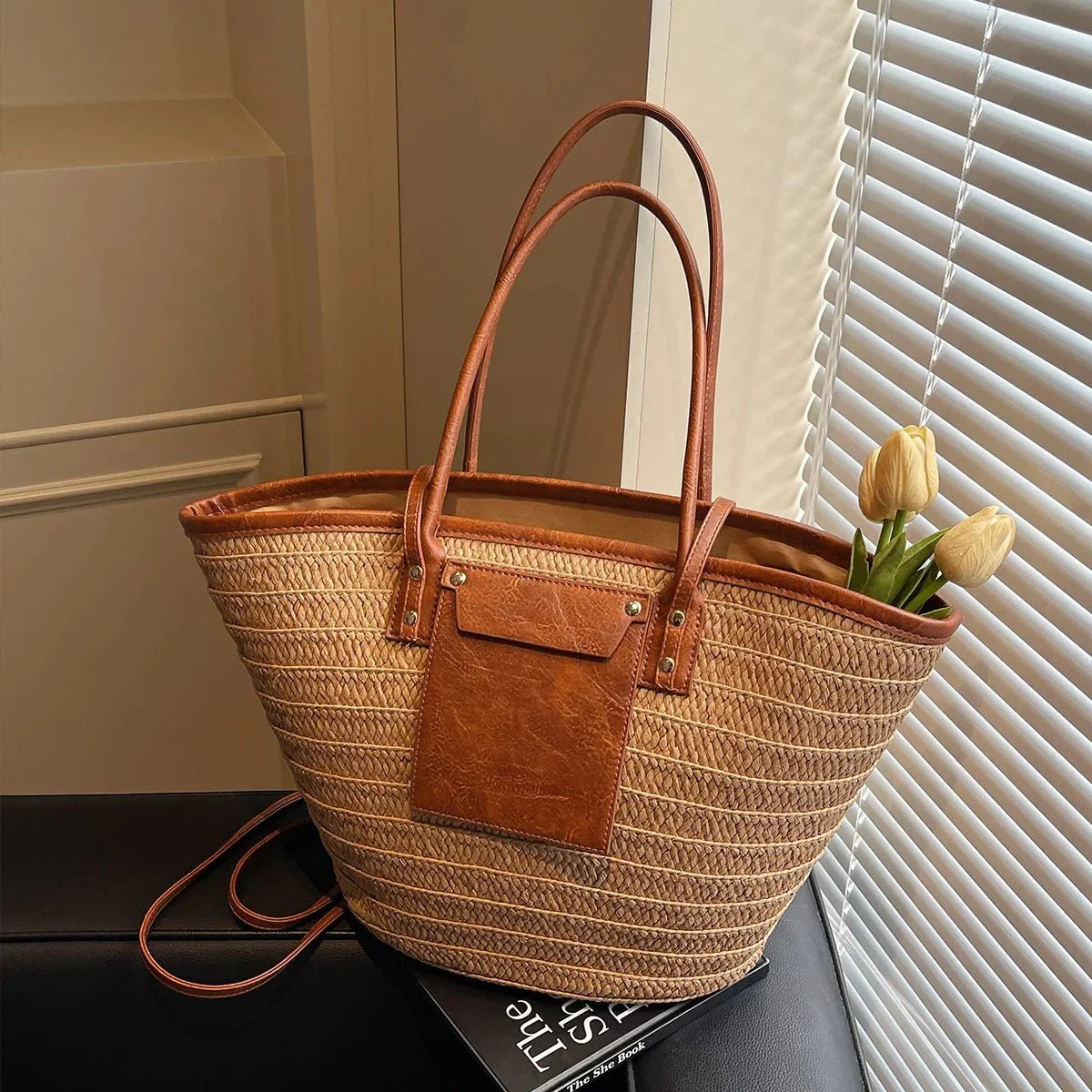 ZEYA - Aneyla Forest Woven Single - Shoulder Tote
