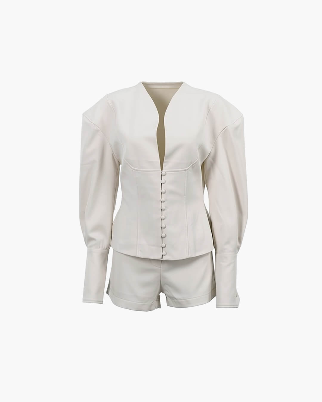 ZEYA - Angela Cinched - Waist Blazer Shorts Set
