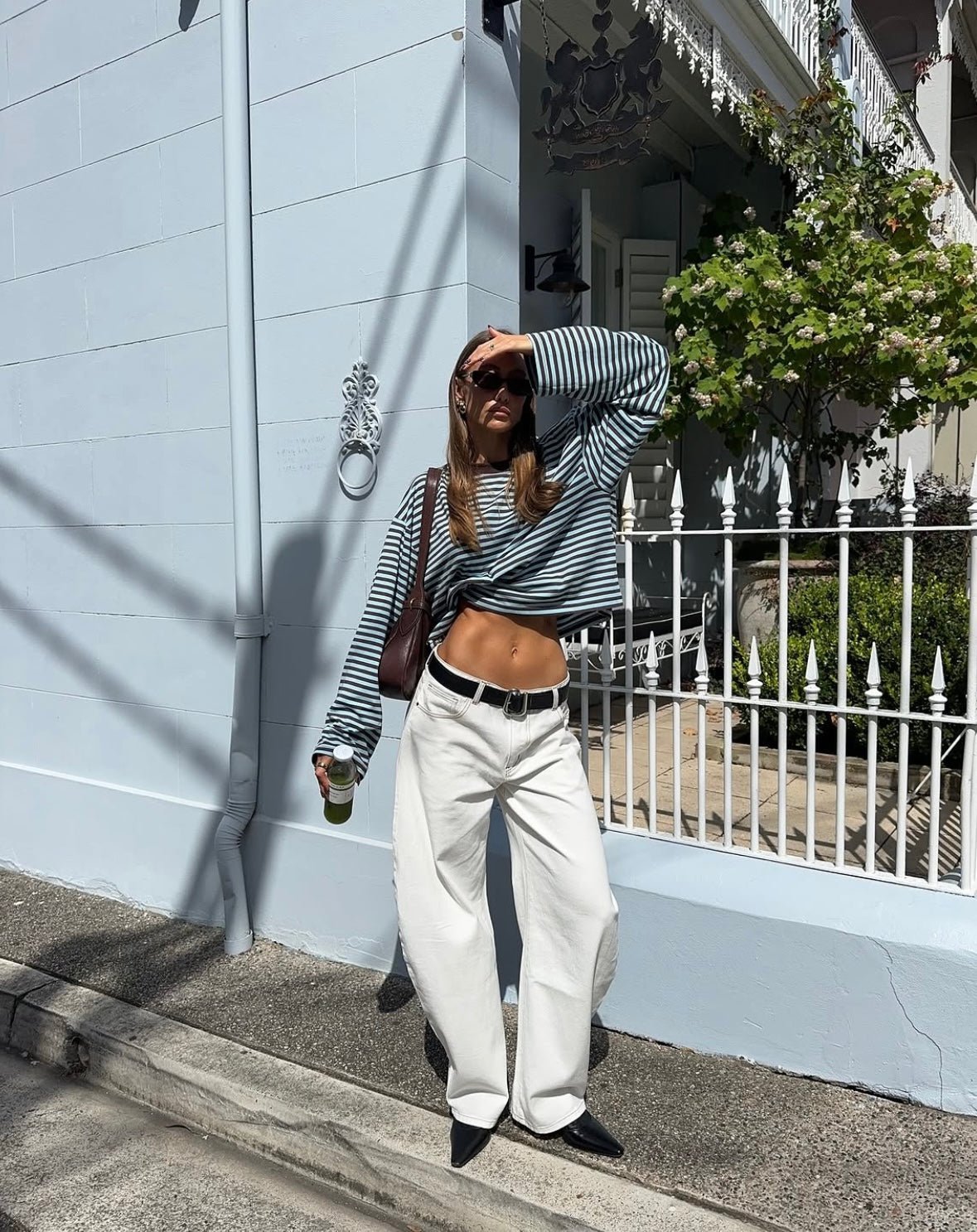 ZEYA - Angela Striped Oversized Knit Sweater