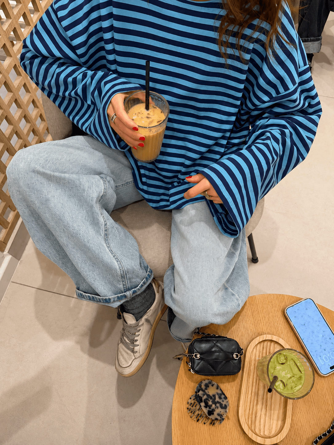 ZEYA - Angela Striped Oversized Knit Sweater