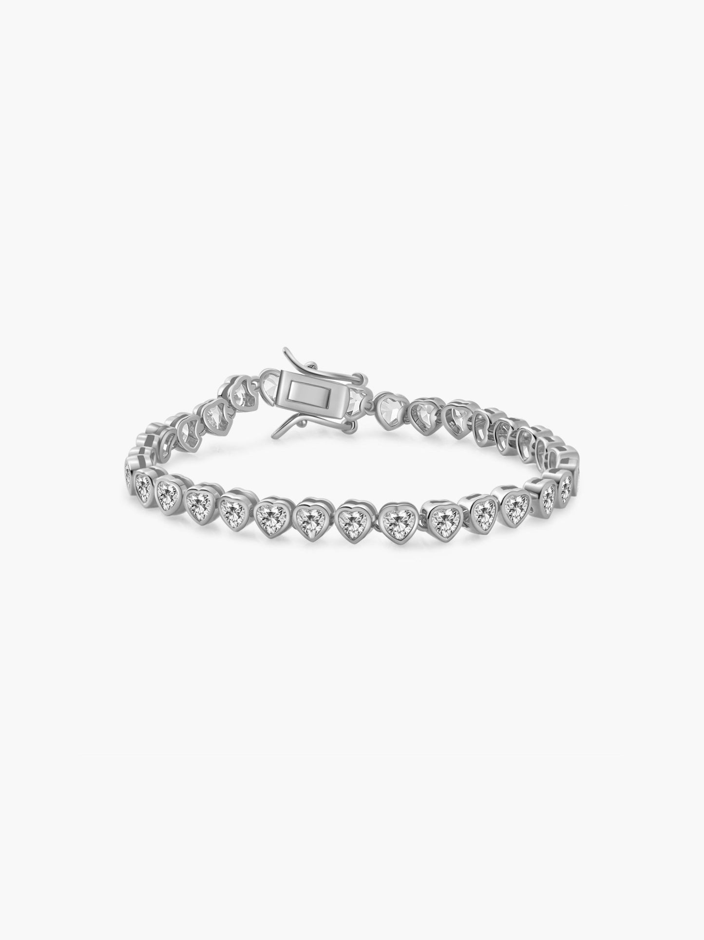 ZEYA - Arabella Heart Tennis Bracelet