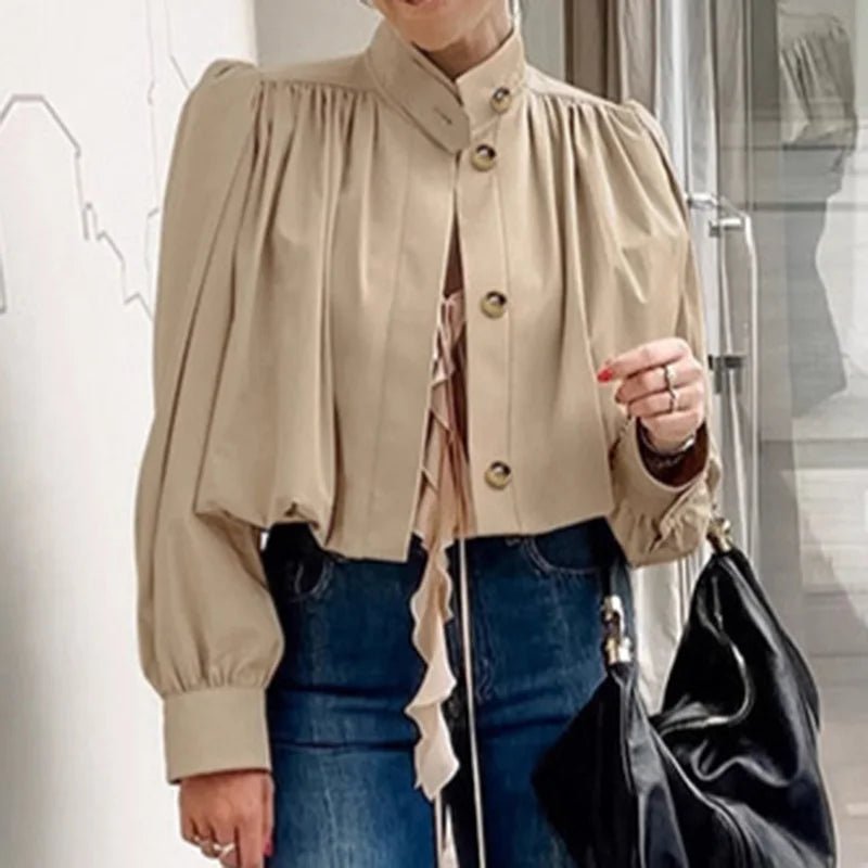 ZEYA - Avery Pleated Cropped Jacket