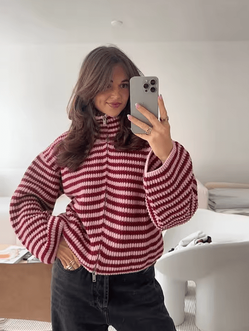 ZEYA - Bianca Knit Zip Sweater