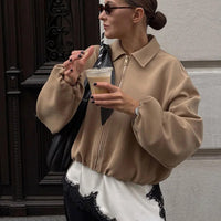 Hanna Puffed Bomber Jacket