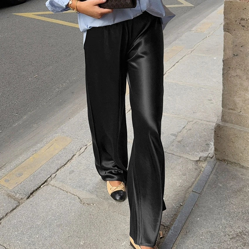 ZEYA - Brie Satin Flare Pants