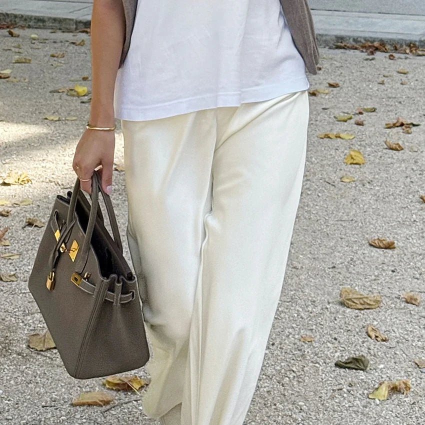 ZEYA - Brie Satin Flare Pants