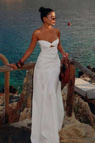 Camia Cut-Out Strapless Maxi Dress
