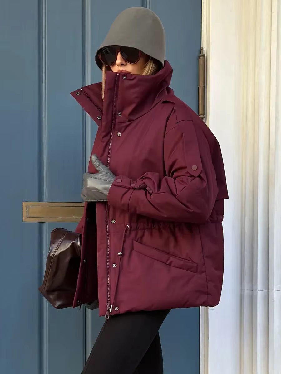 ZEYA - Carmen Oversized Drawstring Waist Puffer Jacket