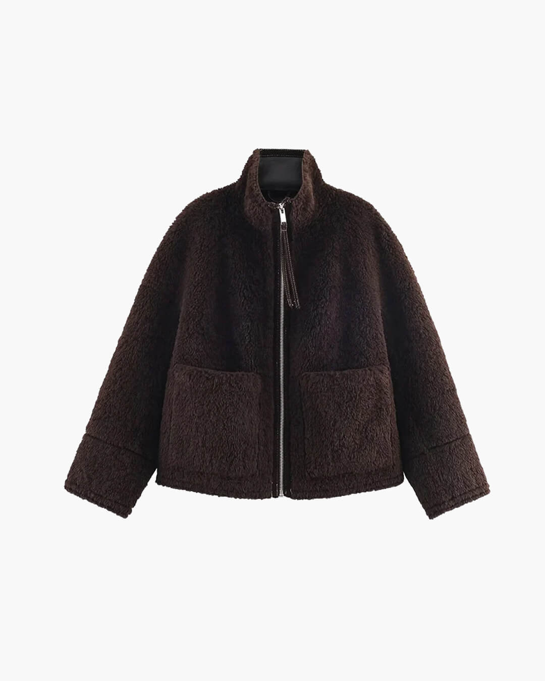 ZEYA - Clara Stand Collar Faux Fur Jacket