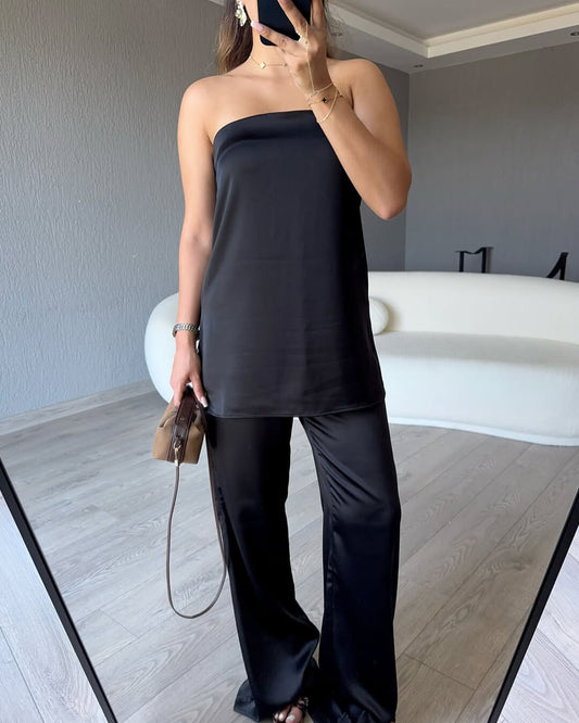 ZEYA - Claudia Satin Bandeau Set