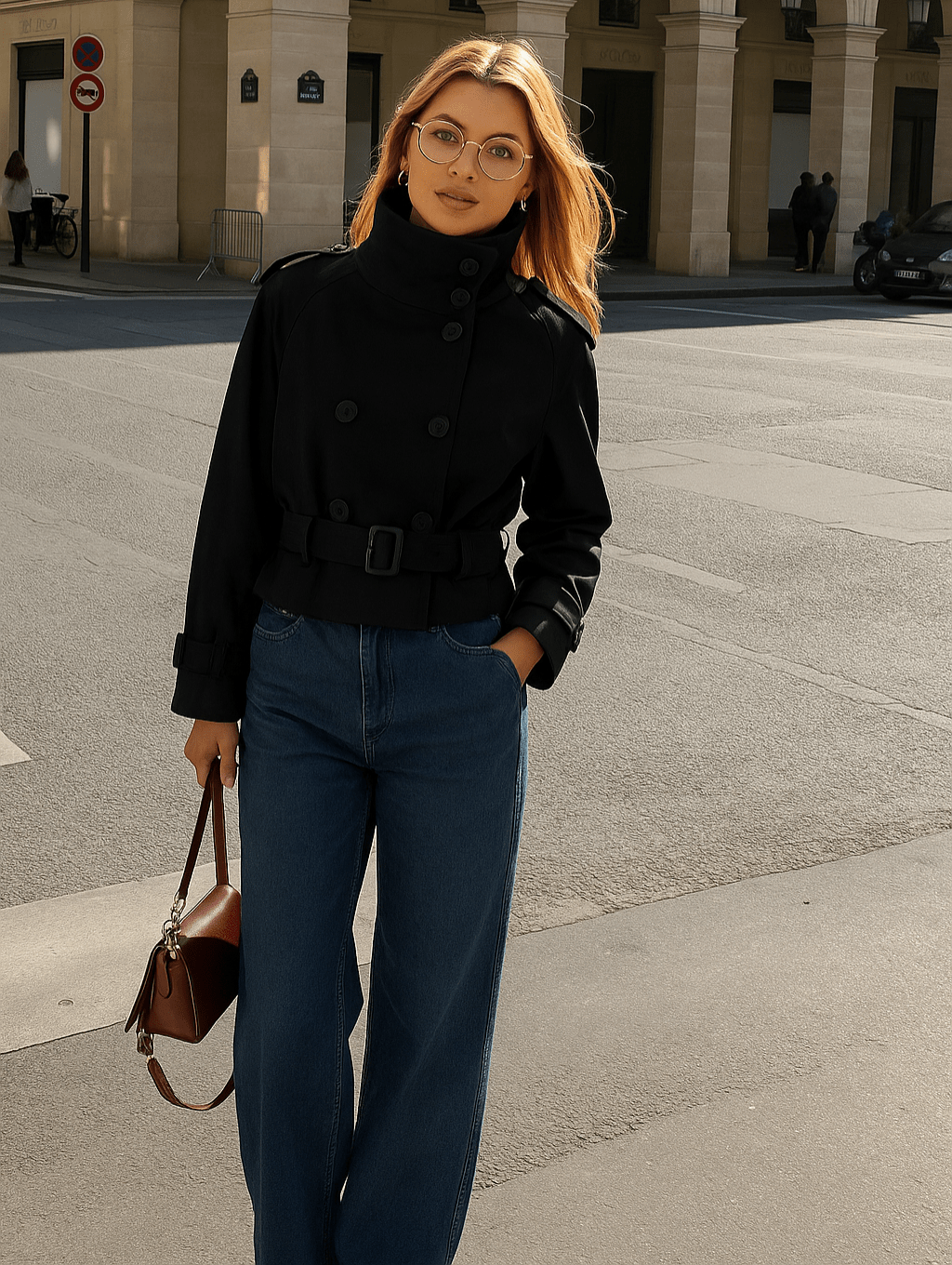 ZEYA - Daphne Cropped Trench Coat